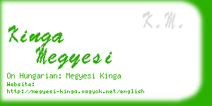 kinga megyesi business card